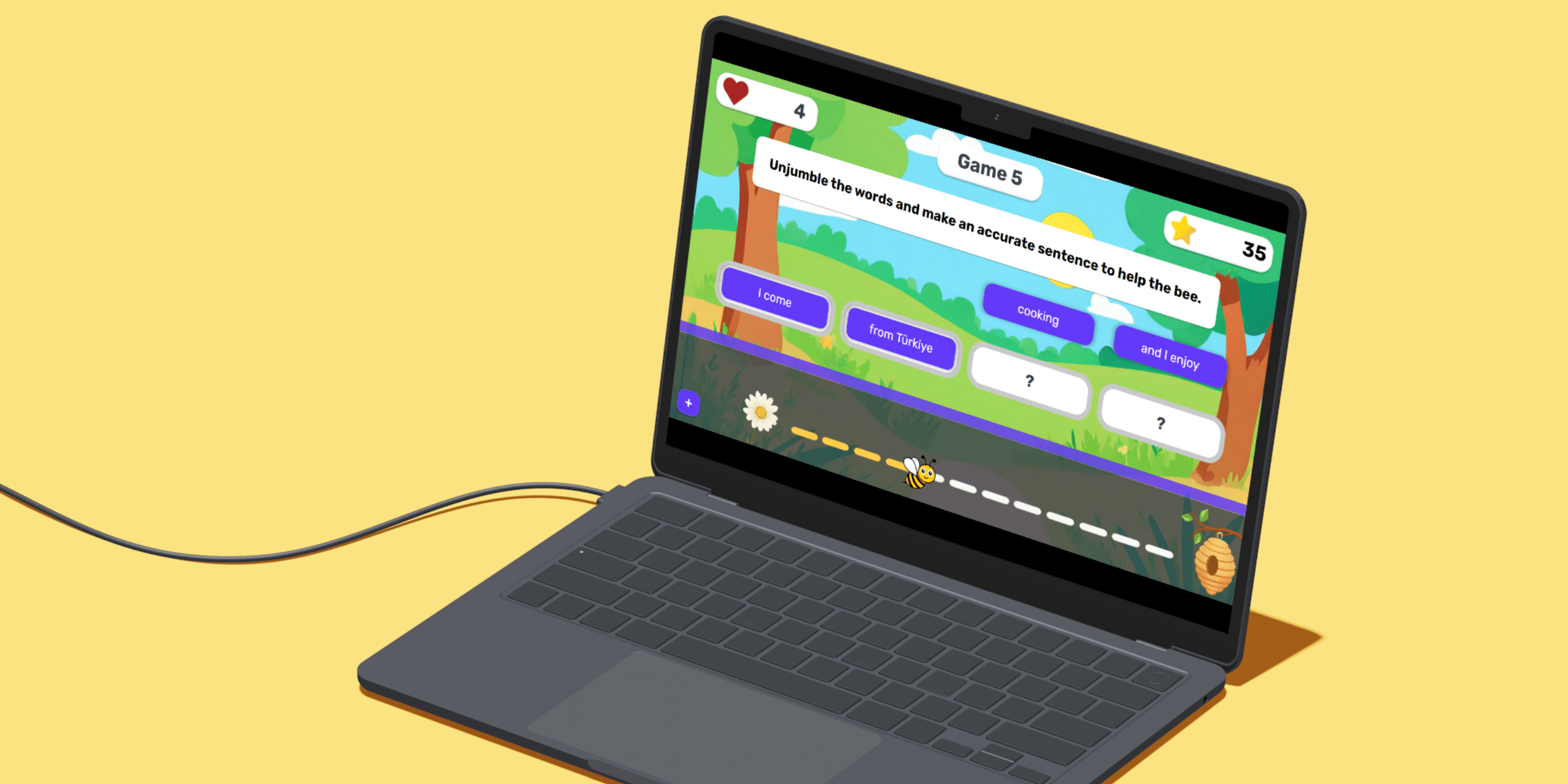 Storyline 360 Unjumble the Words Projesi